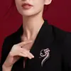 Broche de Lujo de Diamantes Completos Nuevo 2025 para Mujer, Elegante y Lujoso Pin Fijo para Ropa, Corsage para Traje