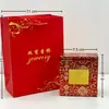 Jade Incrustado de Oro al por Mayor Jade Blanco Hetian y Jade Negro Tubo de la Fortuna de Oro Puro Fortuna Propicia Guanyin Buda Cien Bendiciones Sutra del Corazón