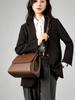 Bolso de Piel Genuina para Mujer 2026 Estilo Nuevo Bolso Tote de Gama Alta de Nicho Bolso Cruzado de Gran Capacidad Bolso de Mano para Viaje de Mujer