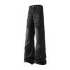Jeans de Outono Marca Tendência Emagrecedor High Street Lavado Desgastado Desconstruído Rasgado Calças para Homens