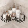 Estante de esquina para baño sin taladro con adhesivo fuerte, estante de esquina de pared para cocina
