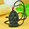 Colgante de Fortuna de Zafiro de Xinjiang al por mayor Hebilla de Seguridad de Jade Hetian Paisaje de Buda Ruyi Suministro en Vivo