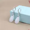 Brincos de Gota d'Água Cor de Jade, Simples e Elegantes, Modernos e Versáteis, Brincos Anticair, Estilo Chinês, Design Longo com Franjas para Mães