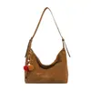 Bolsa Tote de Gran Capacidad Estilo Maillard para Mujer 2025 Otoño Retro Versátil de Alta Gama para Hombro Cruzado