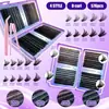 Libro Popular de Pestañas Transfronterizo, Kit de Extensión de Pestañas Postizas DIY Europeo y Americano, Pestañas de Ramillete Individual Segmentadas Naturales y Gruesas