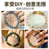 Separadores de hilo para manualidades cuentas espaciadoras doradas arandela de acero inoxidable 304 accesorios para DIY cuentas separadoras de cristal accesorios para ensartar pulseras
