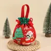 2026 Navidad Nuevo Creativo Portátil Lona Manzana Bolsa Bolsa de Regalo de Navidad Nochebuena Manzana Caja de Regalo Empaque