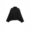 Roupas Femininas Transfronteiriças Europeias e Americanas Moda Nova Primavera e Outono Jaqueta Corta-Vento Bomber com Efeito Textura de Camurça Top
