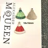 142 Colgantes de Navidad Colgantes de Aleación con Gota de Aceite Accesorios para Joyería DIY Colgante de Papá Noel Muñeco de Nieve Campana