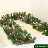 Ramas de Cedro Pegajosas con Flocking Navideño con Decoraciones Colgantes de Ratán Ventana de Hotel Colgantes de Puerta Pared Escuela Restaurante