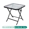 Mesa Dobrável para Exterior Apartamento Pequeno Mesa de Jantar Simples e Cadeiras Mesa Portátil para Feira Doméstica Mesa Redonda Quadrada de Vidro