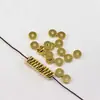 Contas espaçadoras de cobre banhadas a ouro, contas espaçadoras de latão em ângulo reto, contas espaçadoras para pulseira, contas espaçadoras para pulseira e colar DIY