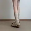 Sapatos Peludos de Veludo Retrô com Bico Quadrado e Salto Grosso 2026 Inverno Novo Design de Nicho Sapatos Quentes, Emagrecedores e de Calçar