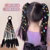 Trenzas Postizas para Niñas Estilo Chino Trenzas Infantiles Celebridad de Internet Estilo Ballet Lazo Trenzas Boxeadoras Postizo Doble Cola de Caballo