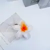 Pinza para el pelo de estilo vacacional romántico y colorido, popular transfronteriza, con flor de plumeria, accesorio floral fresco para el cabello para mujer