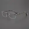 Gafas Kelo Ch8290 Negocios Retro Hombres y Mujeres 152 Cara Grande Hombres Gordos Ultraligeras de Titanio Puro Se Pueden Equipar con Miopía Luz Azul Anti-Azul
