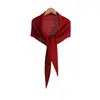 Bufanda Triangular Grande de Punto de Color Sólido para Mujer en Primavera, Otoño e Invierno, Versátil, Cálida y a la Moda, Bufanda y Chal Decorativos de Cachemir con Calados