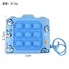 Chaveiro brinquedo criativo de animalzinho que brilha para alívio do estresse, gadget divertido de descompressão para estudantes, pequeno pingente presente atacado