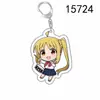Mercadorias de Anime Rocha Solitária: Pingente Chaveiro Mochila Expressão Cool Poggy-Chan e Kita Nijika