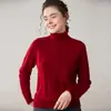 Suéter de Cachemira Grueso de Doble Capa para Otoño e Invierno para Mujer, Cuello Alto con Patrón de Diamantes, Jersey de Manga Larga, Suéter Base de Punto de Lana Adelgazante