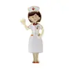 Broche Creativo de Dibujos Animados Europeos y Americanos Estetoscopio Estéreo Doctor Enfermera Forma de Corazón Electrocardiograma Gota de Aceite Insignia Pecho Al por Mayor