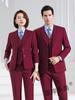 Traje de Hombre Negro de Alta Gama Traje Negocios Ajustado Vestido Seguro Bienes Raíces Chaqueta Azul Traje de Hombre Gris