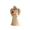 Adornos Transfronterizos Nuevos de Resina de Ángel y Pájaro Rojo, Decoración de Escritorio para el Hogar Estilo Nórdico, Artesanías de Ambiente