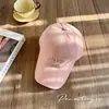 Boné Estilo Coreano para Homens e Mulheres, Boné com Bordado de Letras para Primavera e Outono, Versátil e Fashion, Chapéu de Sol para Verão, Tendência
