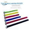 Anti-fivela Velcro Tie Strap Cabo de dados Velcro Tie Strap Gancho Cabelo Mesmo Corpo Velcro Autoadesivo Tie Strap Logotipo imprimível