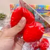 Nuevo y creativo juguete squishy de fresa realista con alto atractivo estético, lindo y antiestrés para niños, juguete squishy antiestrés estilo caricatura