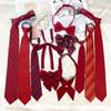 Gravata Vermelha Masculina Casamento Noivo Roupa Zíper Grátis Estilo Universitário Estilo Acadêmico Jk Gravata Borboleta Menina