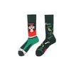 Calcetines de Moda Originales Asimétricos Estilo AB para Mujer Calcetines de Algodón de Verano Zhejiang Arte de Dibujos Animados Personalizado Calcetines de Algodón de Tubo Medio para Hombres y Mujeres