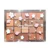 Rimina Evening Sakura Waltz Paleta de Sombras para Olhos com 20 Cores Perolada Lantejoula Matte Baixa Saturação Cor de Chá com Leite Terroso Nova Paleta de Sombras