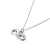 Suministro de comercio electrónico transfronterizo acero titanio chapado en oro de 18K Collar de acero inoxidable de 8 palabras para mujer colgante para clavícula regalo para novias