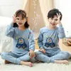 Conjunto de Ropa de Otoño para Niños, Conjunto de Ropa Interior de Algodón Puro para Niños, Ropa de Dormir para Niñas, Conjunto de Ropa Térmica para Niños Pequeños y Medianos