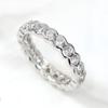 Cao Shi Corea del Sur anillo liso anillo de perforación en hilera anillo hexagonal geométrico para mujer sensación de diseño anillo versátil anillo simple japonés