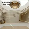 Procesamiento de paneles de yeso curvos ignífugos GFRG para envoltura cilíndrica de pared de yeso con forma de arco para club de lujo ligero