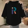 Ropa de Mujer 2026 Versión Coreana Verano Corte Holgado Popular Casual Camiseta Top Nueva Moda Elegante Cuello Redondo Talla Grande