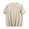 Camiseta retro americana de 230g, lavada y desgastada, hombros caídos, corte holgado, cuello redondo, manga corta, estilo de pareja moderno, venta al por mayor para ventas transfronterizas