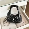Bolso Plegado de Moda Otoño para Mujer 2026, Bolso de Hombro Versátil Único y Elegante, Bolso Cruzado de Cadena Dulce y Versátil
