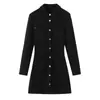 Vestido Feminino Elegante de Crepe Slim Estilo Europeu e Americano Transfronteiriço Z 2025 Nova Moda 4745227