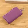 Bolsa de llaves multifuncional para el hogar en stock, billetera de PU, tarjetero para llaves con almacenamiento de monedas, unisex, para colgar en la puerta
