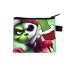 2026 Nova Pequena Carteira de Moedas de Poliéster Design Simples Estampa de Anime Grinch Carteira Porta-Moedas e Cartões