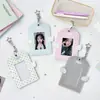 Portatarjetas de Cuero con Lunares de Ángel para Fans, Portatarjetas Pequeño de 3 Pulgadas, Colgante de Bolso Portatarjetas de PU con Alas de Polaroid