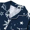 Fabricante de Conjunto de Pijama Cardigan Negro de Seda de Leche Transfronterizo Europeo y Americano para Mujer, Shorts de Manga Corta, Ropa de Casa Transpirable Casual