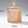 Frascos de Vidrio en Stock, Frascos para Dulces, Frascos para Velas Aromáticas, Cajas de Almacenamiento para Maquillaje, Frascos Decorativos de Almacenamiento, Frascos de Vidrio para Joyas al por Mayor