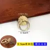 Anel Redondo para Gaveta de Cobre Puro Alça de Cobre Estilo Chinês Retrô Puxador de Porta de Armário Puxador de Gaveta de Armário Anel de Puxar Alça Totalmente de Cobre Antiga