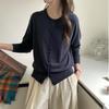 Cárdigan de Punto Fino para Mujer, Estilo Francés Ai, Botones Suaves, 100% Lana, Cuello Redondo, Nueva Moda Primavera Temprana, Corte Ajustado