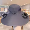 Chapéu de Sol com Ventilador USB Masculino Verão Outdoor Montanhismo Pesca Proteção Solar Anti-Ultravioleta Chapéu de Pescador