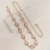 Moda Feminina Transfronteiriça Corrente de Cintura Circular Versátil Corrente de Cintura de Metal Simples Ajustável Corrente de Cintura Versátil para Blazer